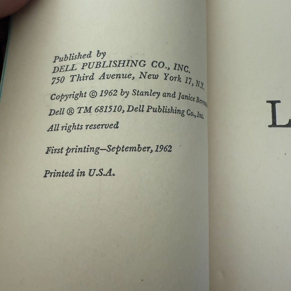 Stanley & Janice Berenstains Office Lover Boy First Edition 1962 Paperback Book - Picture 4 of 4